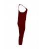 LW BASICS Euramerican Dew Shoulder Wine Red One-piece Jumpsuit