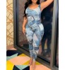 LW Imitation Denim Cami Skinny Jumpsuit