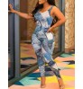 LW Imitation Denim Cami Skinny Jumpsuit