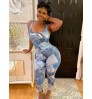 LW Imitation Denim Cami Skinny Jumpsuit