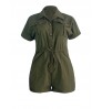 LW Pocket Design Drawstring Romper