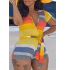 LW Trendy Striped Yellow One-piece Romper