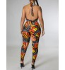 LW SXY Butterfly Print Bandage Cut Out Design Jumpsuit