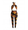 LW SXY Butterfly Print Bandage Cut Out Design Jumpsuit