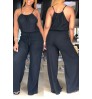 LW Wide Leg Drawstring Jumpsuit