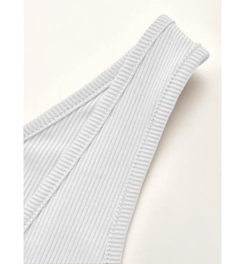 LW BASICS Rib Knit Skinny Cami Romper