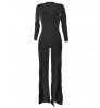 LW SXY V Neck Split Jumpsuit