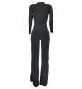 LW SXY V Neck Split Jumpsuit