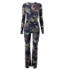 LW Camo Print See Through Jumpsuit