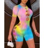 LW Tie Dye Cut Out Skinny Romper
