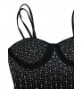 LW Rhinestone Pearl Embellished Bra Detail Jumpsuit