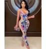 LW SXY Mixed Print See-through Jumpsuit