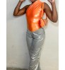LW SXY One Shoulder Shiny Skinny Bodysuit