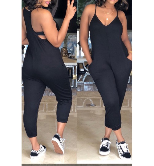 LW BASICS Pocket Design Cami Jumpsuit