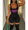 LW Letter Print Cami Romper