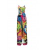 LW Mixed Print Pleated Cami Jumpsuit
