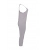 LW Euramerican Dew Shoulder Grey One-piece Jumpsuit