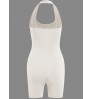 LW BASICS Rib-Knit Skinny Halter Romper