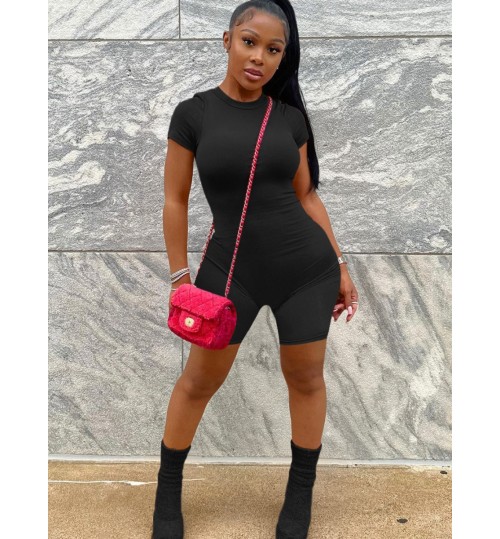 LW BASICS Round Neck Skinny Romper