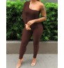 LW BASICS One Shoulder Skinny Jumpsuit