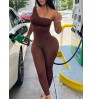 LW BASICS One Shoulder Skinny Jumpsuit