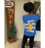 LW Men Social Club Letter Print T-shirt