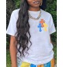 LW Cross Print Regular Fit T-shirt