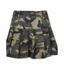 LW COTTON Camo Print Pleated Skirt