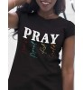 LW Pray Letter Print T-shirt
