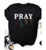 LW Pray Letter Print T-shirt