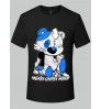 LW Bear Men Cartoon Letter Print T-shirt
