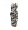 LW Plus Size Camo Letter Print Bodycon Dress