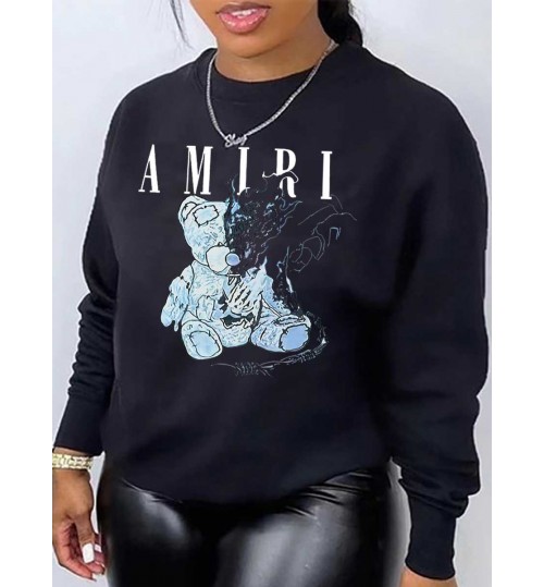 LW Cartoon Letter Print Sweatshirt