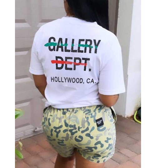 LW Plus Size Letter Print Regular Fit T-shirt