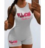 LW Letter Print Cami Skinny Romper