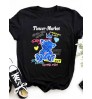 LW Plus Size Cartoon Letter Print T-shirt