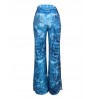 LW High Waist Print Side Split Pants