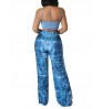 LW High Waist Print Side Split Pants