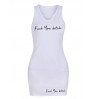 LW Plus Size Letter Print Bodycon Cami Dress