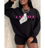 LW Money Letter Print Sweatshirt