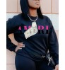 LW Money Letter Print Sweatshirt