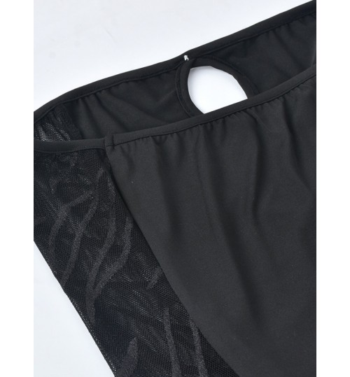 LW SXY Off The Shoulder Cut Out See Through Dress