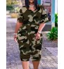 LW Plus Size Camo Print Pocket Design Jumpsuit