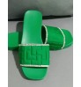 LW Rhinestone Decor Platform Slides