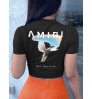 LW Figure Letter Print T-shirt