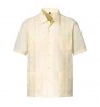 Custom Seasonal Shirt Men's Short Sleeve Cuban Guayabera For Daily Life