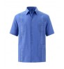 Custom Seasonal Shirt Men's Short Sleeve Cuban Guayabera For Daily Life