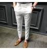 men straight pant button high quality pockets casual business long pants & trousers Slim business formal pants plus size