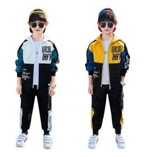 Clothing Boy Kids Clothing Sets 4 To 12 Years Old Fashion 2022 Autumn Children Sports Suit Wholesale