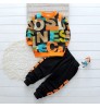 Boys Clothing Spring Tracksuit For Boys Children Clothing Sets Sports Suit Boy Letter Printed Patchwork T-shirt And Pant 2PCS Baby Boy Set